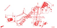 SERRATURE PORTIERE POST./MANIGLIA ESTERNA  per Honda CIVIC DIESEL 2.2 EXCLUSIVE 5 Porte 6 velocità manuale 2012