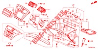 ABBELLIMENTO STRUMENTI (COTE DE PASSAGER) (LH) per Honda CIVIC DIESEL 2.2 S 5 Porte 6 velocità manuale 2012