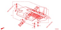 COPERTURA MOTORE (DIESEL) (2.2L) per Honda CIVIC DIESEL 2.2 S 5 Porte 6 velocità manuale 2012