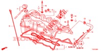COPERTURA TESTA CILINDRO (DIESEL) (2.2L) per Honda CIVIC DIESEL 2.2 S 5 Porte 6 velocità manuale 2012