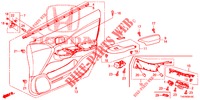 FODERAMENTO PORTIERA ANT. (LH) per Honda CIVIC DIESEL 2.2 S 5 Porte 6 velocità manuale 2012