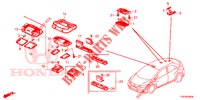 LUCE INTERIORE  per Honda CIVIC DIESEL 2.2 S 5 Porte 6 velocità manuale 2012