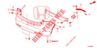 PARAURTI POSTERIORE  per Honda CIVIC DIESEL 2.2 S 5 Porte 6 velocità manuale 2012