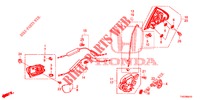 SERRATURE PORTIERE POST./MANIGLIA ESTERNA  per Honda CIVIC DIESEL 2.2 S 5 Porte 6 velocità manuale 2012