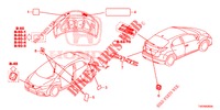 EMBLEME/ETICHETTE CAUZIONE  per Honda CIVIC DIESEL 2.2 EXECUTIVE 5 Porte 6 velocità manuale 2012