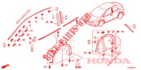 MODANATURA/PROTETTORE  per Honda CIVIC DIESEL 2.2 EXECUTIVE 5 Porte 6 velocità manuale 2012