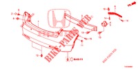 PARAURTI POSTERIORE  per Honda CIVIC DIESEL 2.2 EXECUTIVE 5 Porte 6 velocità manuale 2012