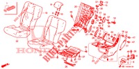 SEDILE POSTERIORE/CINTURA DI SICUREZZA (G.) per Honda CIVIC DIESEL 2.2 EXECUTIVE 5 Porte 6 velocità manuale 2012