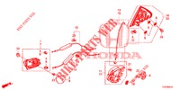 SERRATURE PORTIERE POST./MANIGLIA ESTERNA  per Honda CIVIC DIESEL 2.2 EXECUTIVE 5 Porte 6 velocità manuale 2012