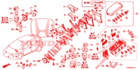 UNITA DI CONTROLLO (COMPARTIMENT MOTEUR) (1) (DIESEL) (2.2L) per Honda CIVIC DIESEL 2.2 EXECUTIVE 5 Porte 6 velocità manuale 2012