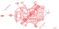 ANELLO DI TENUTA (INFERIEUR) per Honda CIVIC 1.4 S 5 Porte 6 velocità manuale 2013