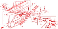 FODERAMENTO PORTIERA ANT. (LH) per Honda CIVIC 1.4 S 5 Porte 6 velocità manuale 2013