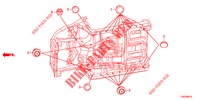 ANELLO DI TENUTA (INFERIEUR) per Honda CIVIC 1.4 EXECUTIVE 5 Porte 6 velocità manuale 2013