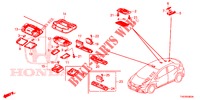 LUCE INTERIORE  per Honda CIVIC 1.4 EXECUTIVE 5 Porte 6 velocità manuale 2013