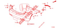 PARAURTI POSTERIORE  per Honda CIVIC 1.4 EXECUTIVE 5 Porte 6 velocità manuale 2013