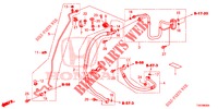 ARIA CONDIZIONATA (FLEXIBLES/TUYAUX) (DIESEL) (1.6L) (LH) per Honda CIVIC DIESEL 1.6 EXECUTIVE 5 Porte 6 velocità manuale 2013