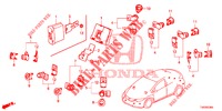 SENSORE PARCHEGGIO  per Honda CIVIC DIESEL 1.6 EXECUTIVE 5 Porte 6 velocità manuale 2013