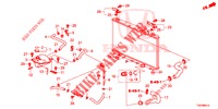 TUBO RADIATORE/SERBATOIO DI RISERVA (DIESEL) (1.6L) per Honda CIVIC DIESEL 1.6 EXECUTIVE 5 Porte 6 velocità manuale 2013