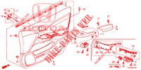 FODERAMENTO PORTIERA ANT. (LH) per Honda CIVIC 1.8 COMFORT 5 Porte 6 velocità manuale 2013