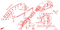 MODANATURA/PROTETTORE  per Honda CIVIC 1.8 COMFORT 5 Porte 6 velocità manuale 2013