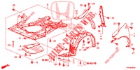 PARAFANGHI ANTERIORI  per Honda CIVIC 1.8 COMFORT 5 Porte 6 velocità manuale 2013