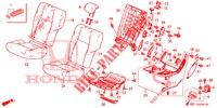 SEDILE POSTERIORE/CINTURA DI SICUREZZA (G.) per Honda CIVIC 1.8 COMFORT 5 Porte 6 velocità manuale 2013