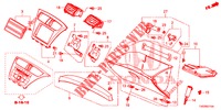 ABBELLIMENTO STRUMENTI (COTE DE PASSAGER) (LH) per Honda CIVIC 1.8 COMFORT 5 Porte 5 velocità automatico 2013