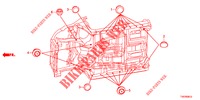 ANELLO DI TENUTA (INFERIEUR) per Honda CIVIC 1.8 COMFORT 5 Porte 5 velocità automatico 2013