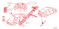EMBLEME/ETICHETTE CAUZIONE  per Honda CIVIC 1.8 EXECUTIVE 5 Porte 6 velocità manuale 2013