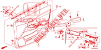 FODERAMENTO PORTIERA ANT. (LH) per Honda CIVIC 1.8 EXECUTIVE 5 Porte 5 velocità automatico 2013
