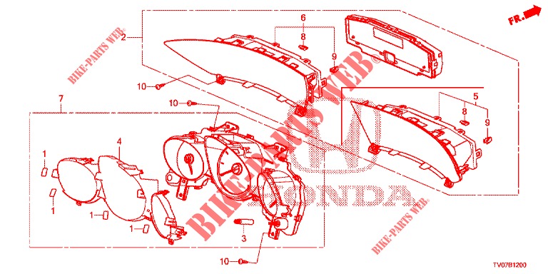 TACHIMETRO  per Honda CIVIC 1.8 EXECUTIVE 5 Porte 5 velocità automatico 2013