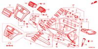 ABBELLIMENTO STRUMENTI (COTE DE PASSAGER) (LH) per Honda CIVIC 1.8 LIFESTYLE 5 Porte 6 velocità manuale 2013