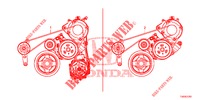 CINGHIA DELL'ALTERNATORE (1.8L) per Honda CIVIC 1.8 LIFESTYLE 5 Porte 6 velocità manuale 2013