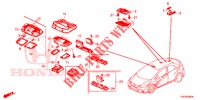 LUCE INTERIORE  per Honda CIVIC 1.8 LIFESTYLE 5 Porte 6 velocità manuale 2013