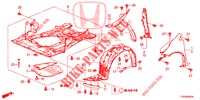 PARAFANGHI ANTERIORI  per Honda CIVIC 1.8 LIFESTYLE 5 Porte 6 velocità manuale 2013