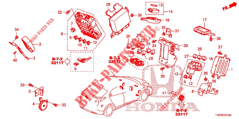 UNITA DI CONTROLLO (CABINE) (1) (LH) per Honda CIVIC 1.8 LIFESTYLE 5 Porte 6 velocità manuale 2013