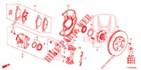 FRENO ANTERIORE  per Honda CIVIC 1.8 LIFESTYLE 5 Porte 5 velocità automatico 2013