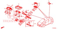 LUCE INTERIORE  per Honda CIVIC 1.8 LIFESTYLE 5 Porte 5 velocità automatico 2013