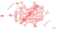 ANELLO DI TENUTA (INFERIEUR) per Honda CIVIC 1.8 S 5 Porte 5 velocità automatico 2013