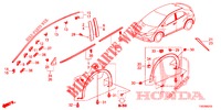 MODANATURA/PROTETTORE  per Honda CIVIC 1.8 S 5 Porte 5 velocità automatico 2013