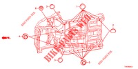 ANELLO DI TENUTA (INFERIEUR) per Honda CIVIC 1.8 EXECUTIVE 5 Porte 6 velocità manuale 2013