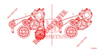 CINGHIA DELL'ALTERNATORE (1.8L) per Honda CIVIC 1.8 EXECUTIVE 5 Porte 6 velocità manuale 2013
