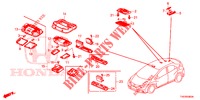 LUCE INTERIORE  per Honda CIVIC 1.8 EXECUTIVE 5 Porte 6 velocità manuale 2013