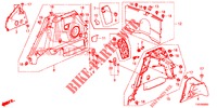 FODERAMENTO LATO BAULE  per Honda CIVIC DIESEL 2.2 EXECUTIVE 5 Porte 6 velocità manuale 2013