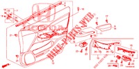 FODERAMENTO PORTIERA ANT. (LH) per Honda CIVIC DIESEL 2.2 EXECUTIVE 5 Porte 6 velocità manuale 2013