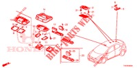 LUCE INTERIORE  per Honda CIVIC DIESEL 2.2 EXECUTIVE 5 Porte 6 velocità manuale 2013