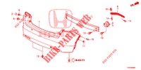PARAURTI POSTERIORE  per Honda CIVIC DIESEL 2.2 EXECUTIVE 5 Porte 6 velocità manuale 2013