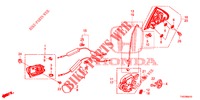 SERRATURE PORTIERE POST./MANIGLIA ESTERNA  per Honda CIVIC DIESEL 2.2 EXECUTIVE 5 Porte 6 velocità manuale 2013