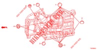 ANELLO DI TENUTA (INFERIEUR) per Honda CIVIC DIESEL 2.2 S 5 Porte 6 velocità manuale 2013