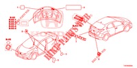 EMBLEME/ETICHETTE CAUZIONE  per Honda CIVIC DIESEL 2.2 S 5 Porte 6 velocità manuale 2013